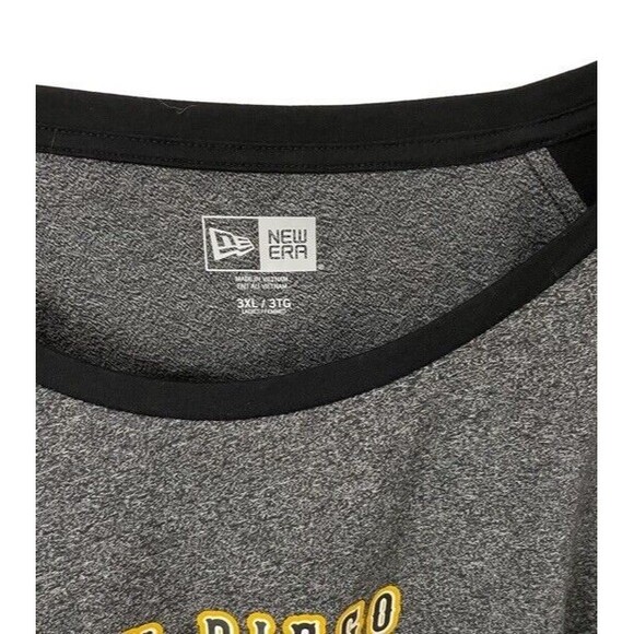 NEW ERA San Diego Padres MLB Baseball Hustle Shirt Gray Stretchy Comfy Size 3XL - Picture 5 of 8